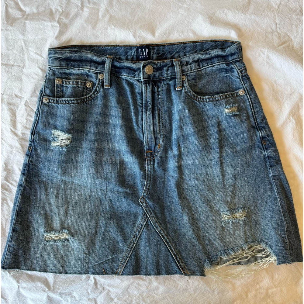 Gap High Waisted Denim Skirt